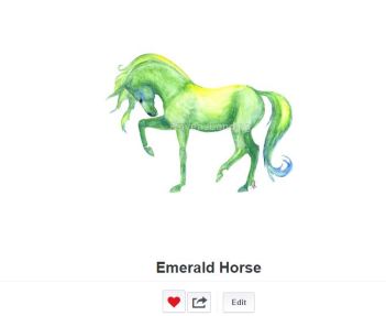 Emerald Horse on Redbubble